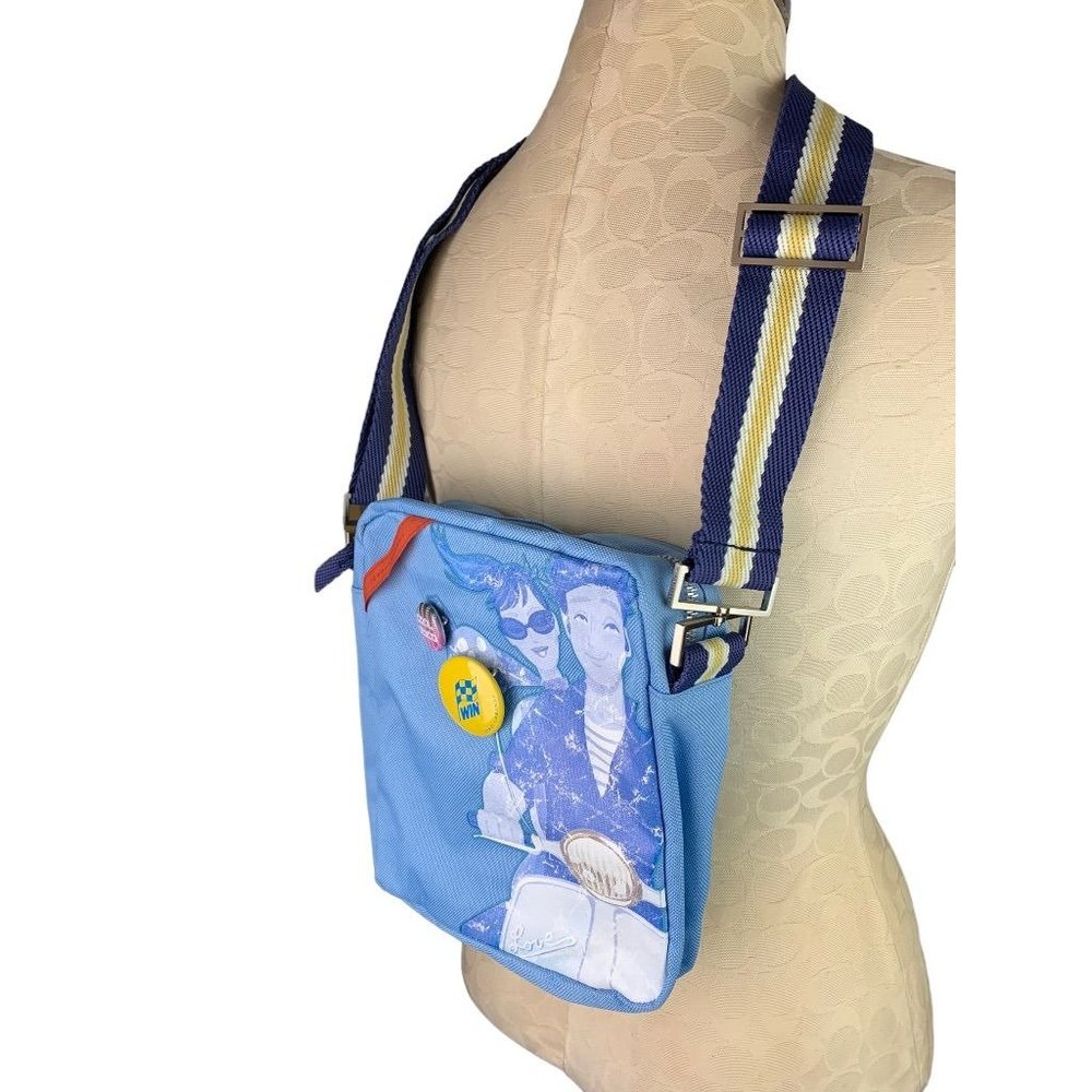 Jordi Labanda School Chic Blue Hipster Bag New Miquelrius Pins‎
